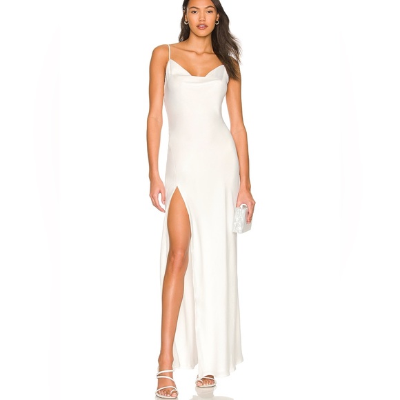 RESA Dresses & Skirts - Resa river satin maxi dress in white size S. NWOT